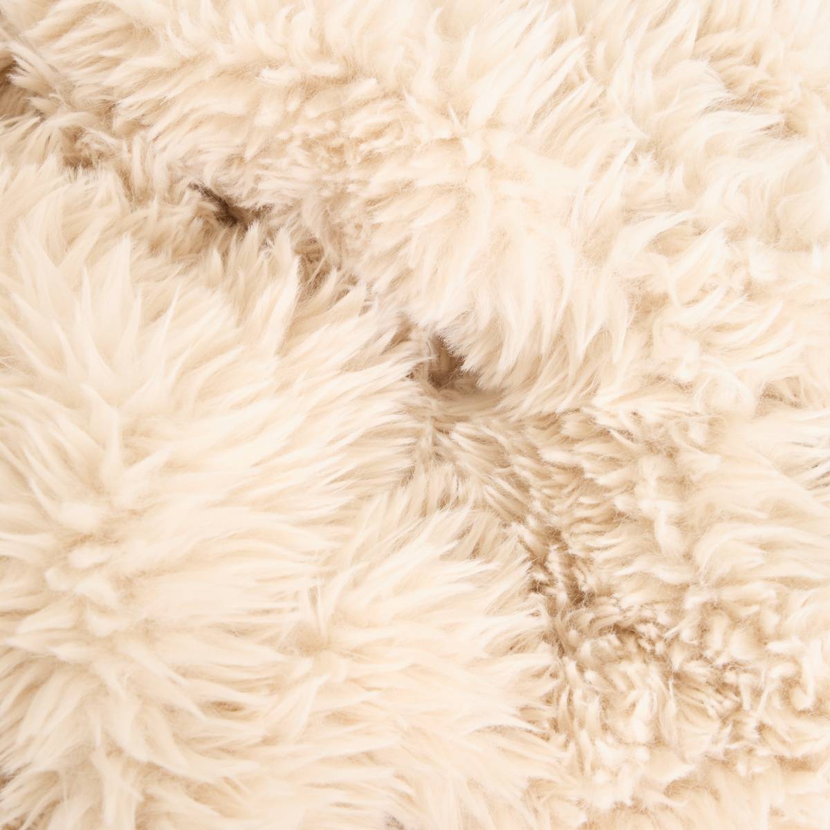 Plaid fourrure Duvia 120 x 150 cm beige lin