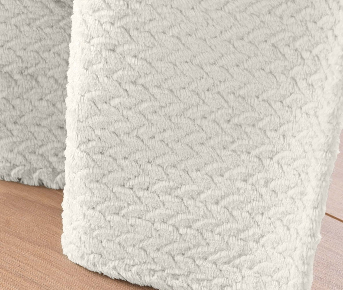 Rideau à œillets 140 x 240 cm flanelle relief unie Flanela naturel