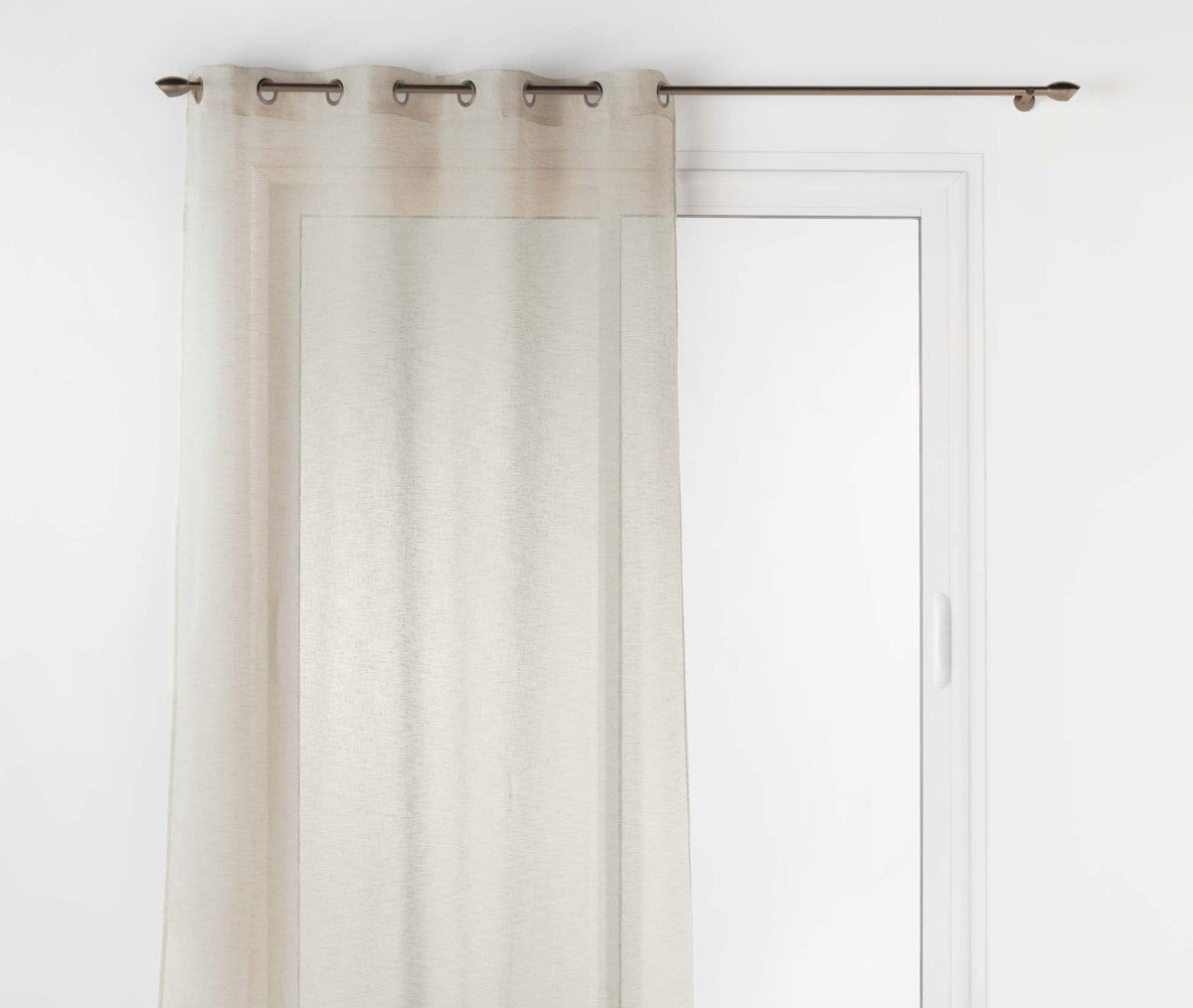 Panneau à œillets 140 x 240 cm voile tissé Carlin lin