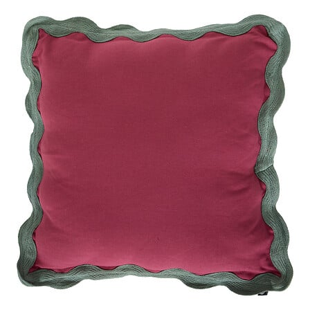 Coussin festonné Chéri 38 x 38 cm coton assorti