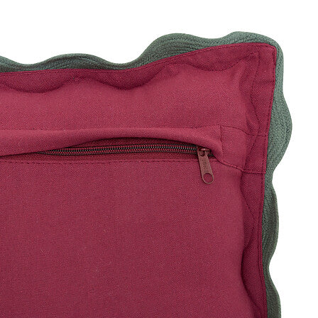 Coussin festonné Chéri 38 x 38 cm coton assorti
