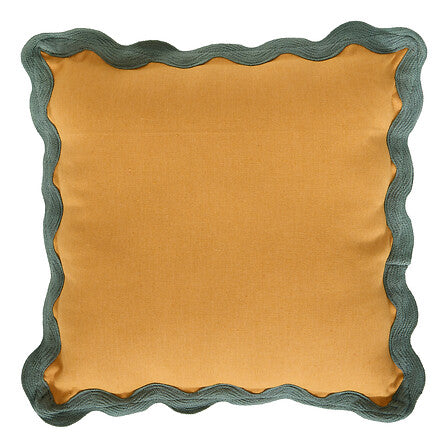 Coussin festonné Chéri 38 x 38 cm coton assorti
