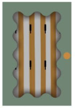 Boîte à clés L. 20 x P. 6,6 x H. 30 cm