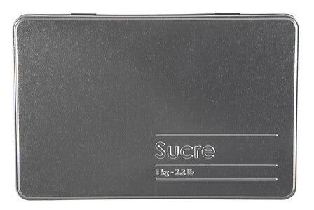 Boîte à sucre en morceaux métal relief