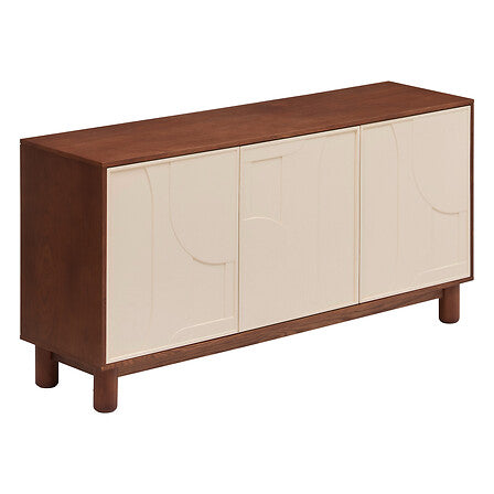 Buffet 3 portes Jilani L. 150 x P. 40 x H. 75,5 cm