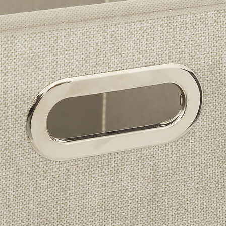 Boîte de rangement 31 x 31 cm beige chiné