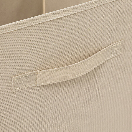 Boîte de rangement 31 x 31 cm effet lin