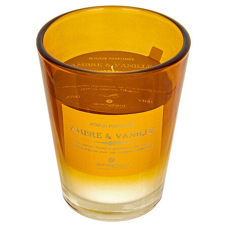 Bougie parfumée ambre & vanille 270 g
