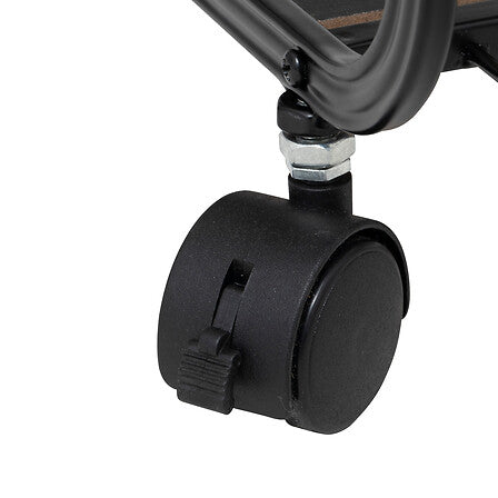 Étagère à roulettes 2 niveaux