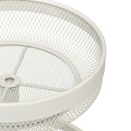 Corbeille à fruits 2 niveaux métal beige