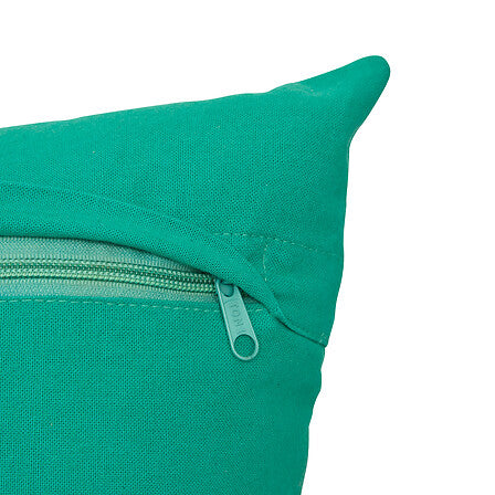 Coussin broderie 45 x 45 cm vert