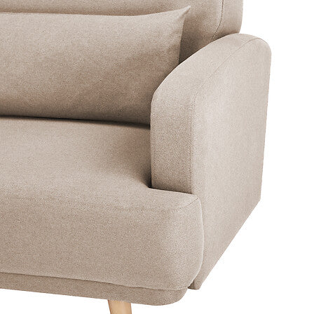 Canapé clic clac 3 places beige