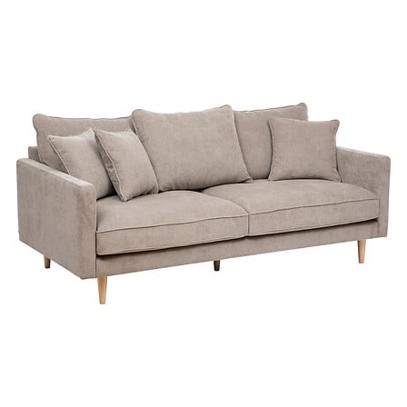 Canapé fixe 3 places beige