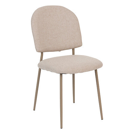 Chaise pieds assortis beige