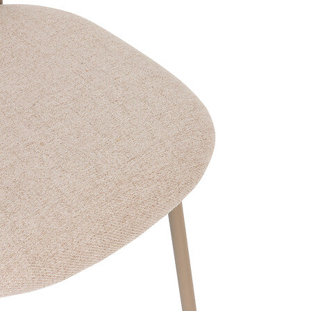 Chaise pieds assortis beige