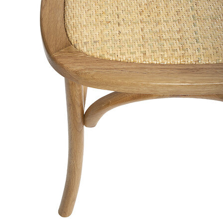 Chaise bistrot pieds chêne naturel