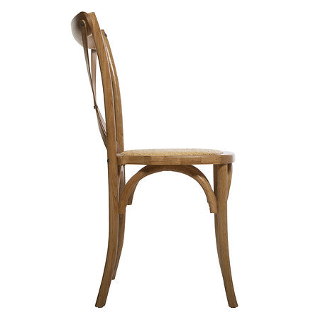 Chaise bistrot pieds chêne naturel