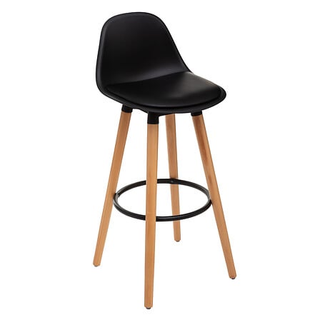 Chaise de bar PP noir