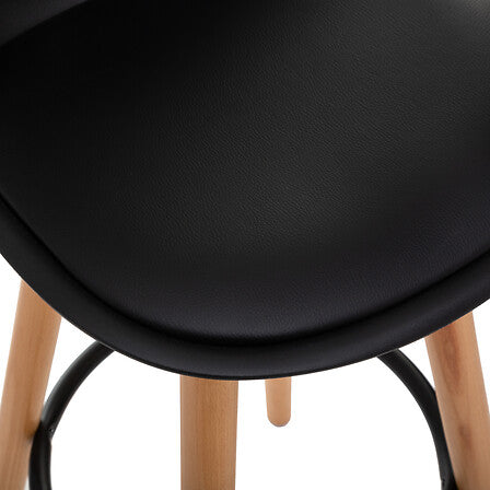 Chaise de bar PP noir