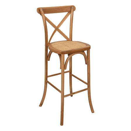 Chaise de bar haute 47 x 52 x 110 cm chêne naturel