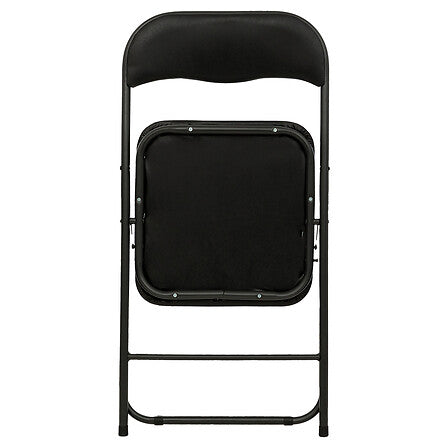 Chaise pliante PVC noir L. 44 x P. 48,5 x H. 79 cm