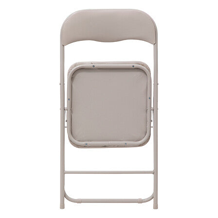 Chaise pliante en PVC beige