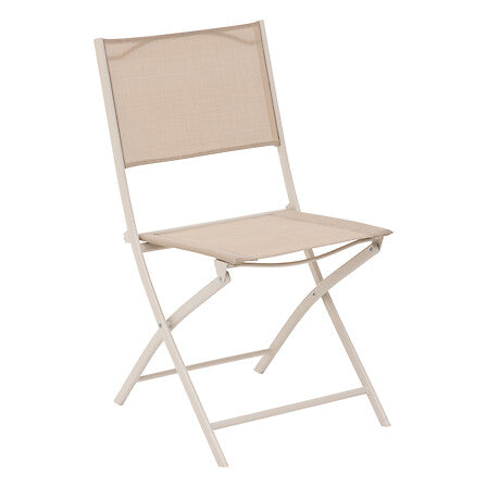 Chaise pliante lin argile
