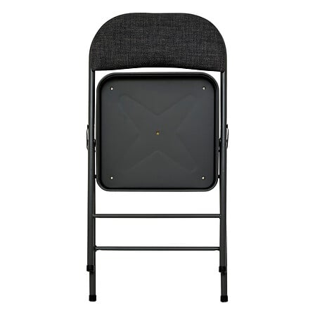 Chaise pliante rembourrée Noir