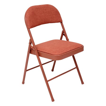 Chaise rembourrée rouge