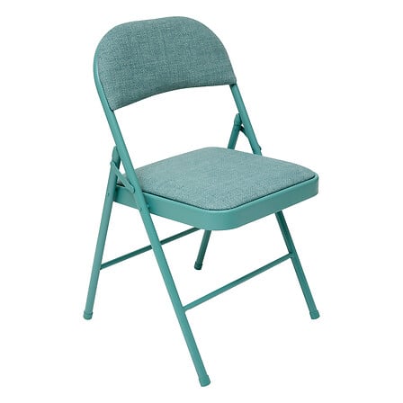 Chaise rembourrée verte
