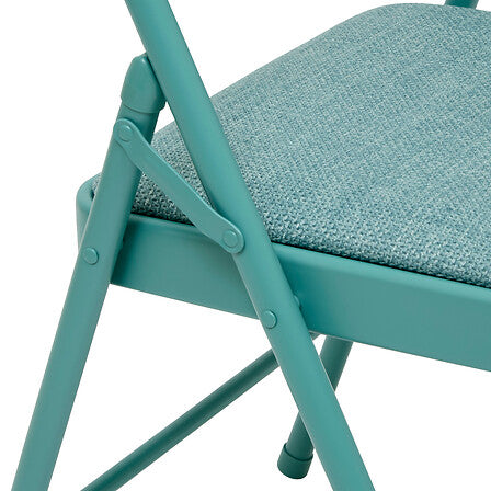 Chaise rembourrée verte