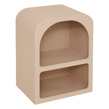 Chevet 2 niches L. 40 x P. 30 x H. 55 cm MDF beige