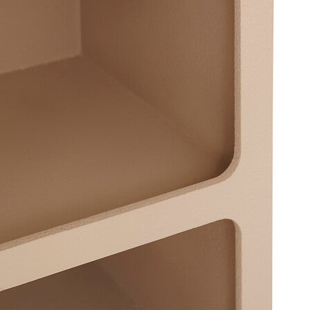 Chevet 2 niches L. 40 x P. 30 x H. 55 cm MDF beige