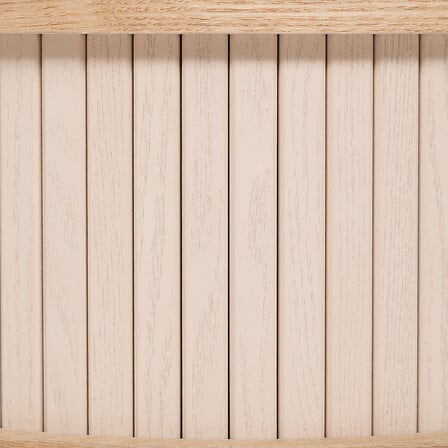 Chevet 2 portes diam 40 cm MDF crème