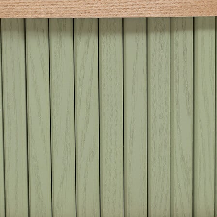 Chevet 2 portes diam 40 cm MDF vert de gris