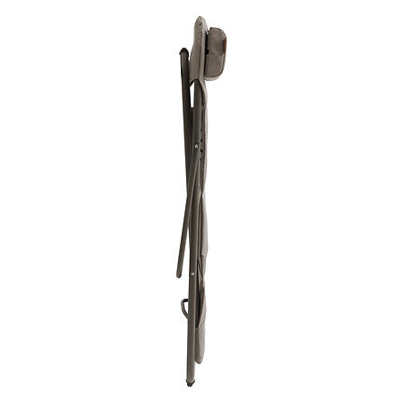 Chilienne pliante noisette vue pliee de profil - mobilier detente balcon pack mobilier LMNP
