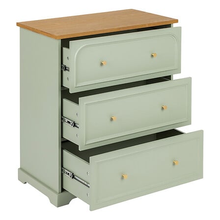 Commode 3 tiroirs céladon