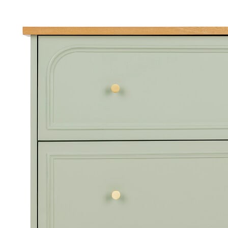 Commode 3 tiroirs céladon