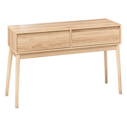 Console 2 tiroirs – Beige, design naturel et pratique