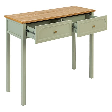 Console 2 tiroirs céladon