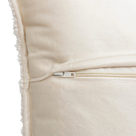 Coussin bouclette 45 x 45 cm ivoire