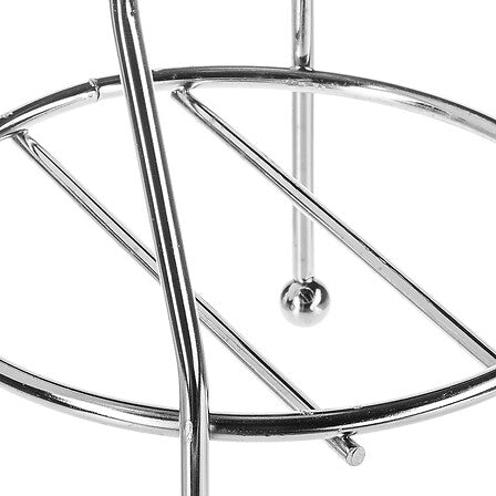 Dérouleur avec réserve pour papier WC argenté