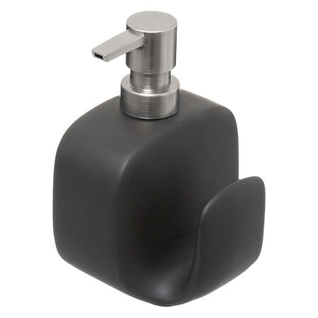 Distributeur à savon 0,4 l céramique noir