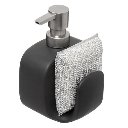 Distributeur à savon 0,4 l céramique noir