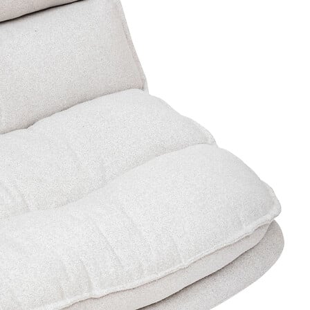 Fauteuil pivotant pied métal blanc