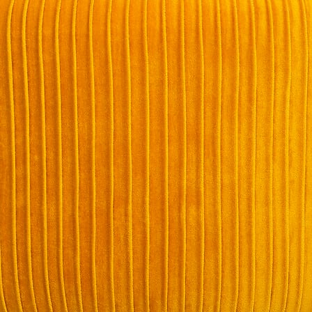 Fauteuil velours ocre