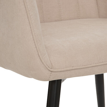 Fauteuil à dîner beige