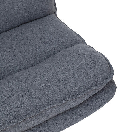 Fauteuil pivotant pied métal gris
