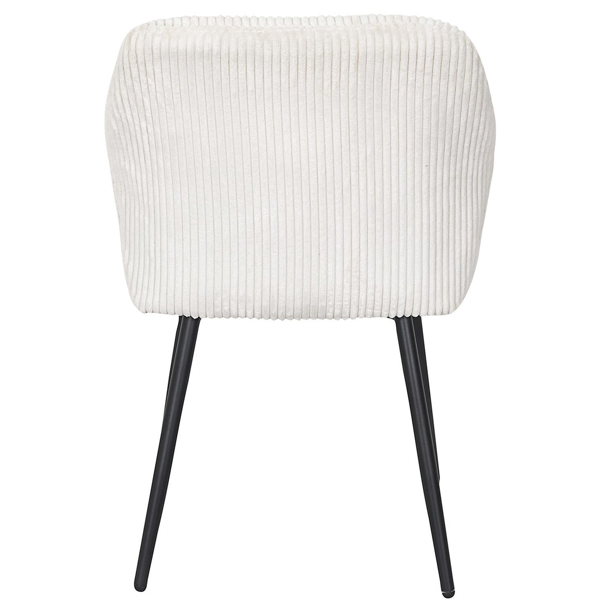Fauteuil de table Scott velours côtelé beige