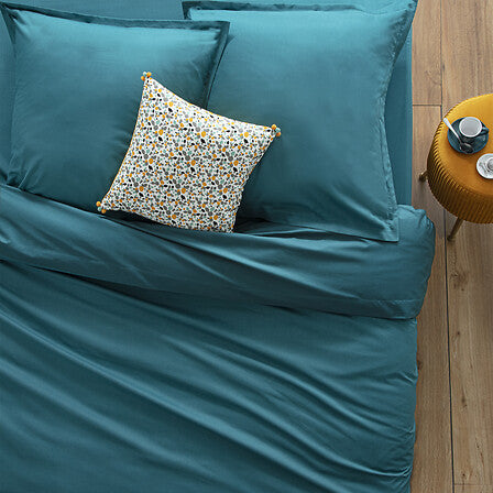 Housse de couette bleu canard
